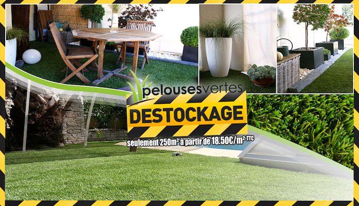 pelouses en déstockage